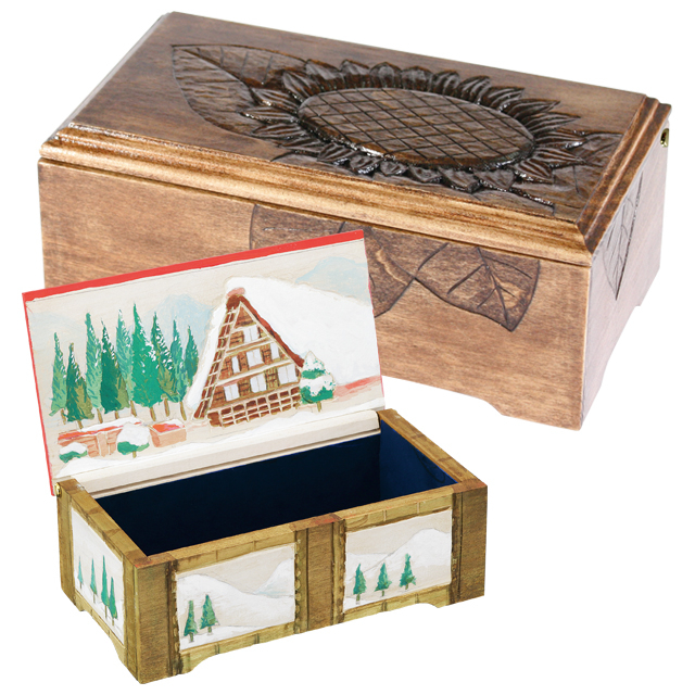 【木彫キット】【オルゴールボックス】ミドルボックス サムネイル