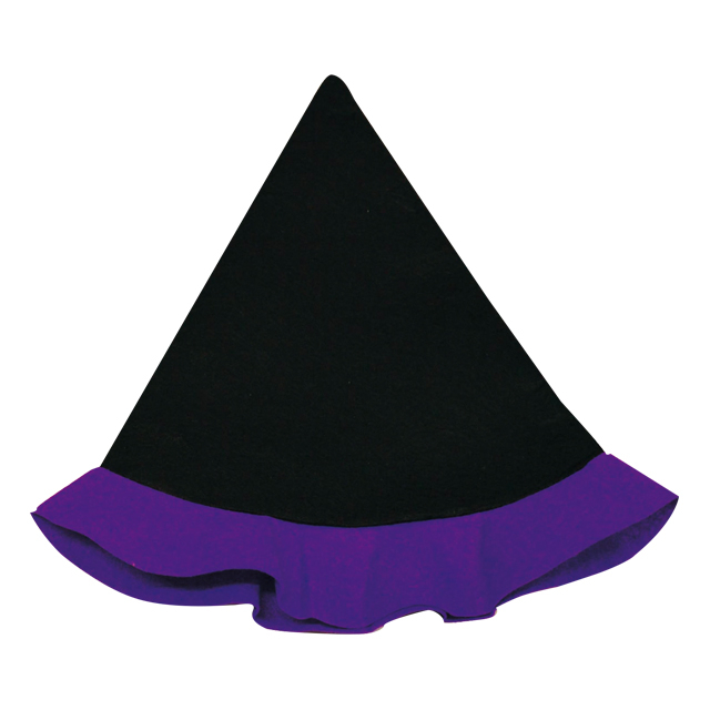 フェルトでとんがり帽子(紫) サムネイル