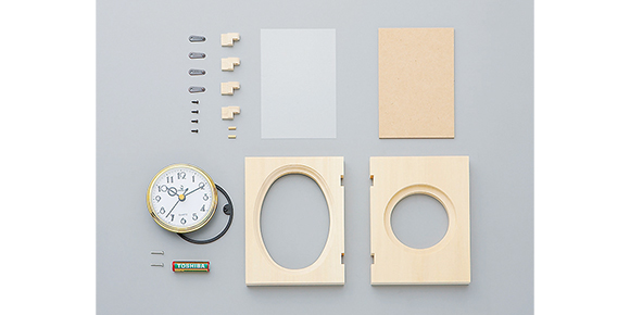 二つ折れフォト＆クォーツ B セット内容画像