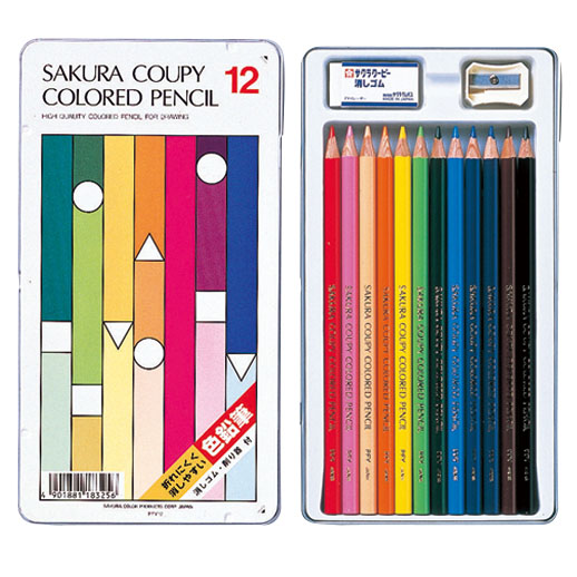 クーピー色鉛筆１２色