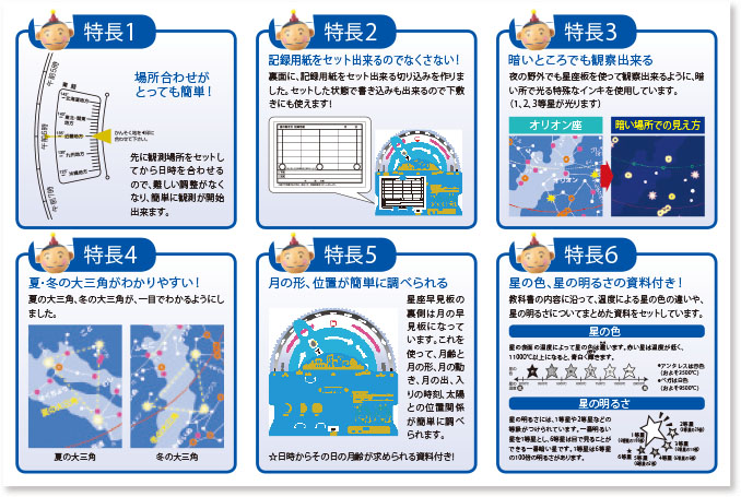 キャンプの夜は月や星の早見板で夜空を観察してみよう！ 画像