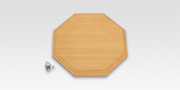 【木彫キット】かざりレリーフ　（八角型） セット内容画像
