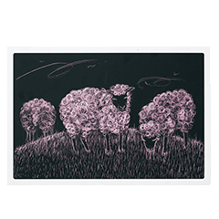 ファンシースクラッチボード 作り方画像