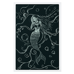 ファンシースクラッチボード 作り方画像