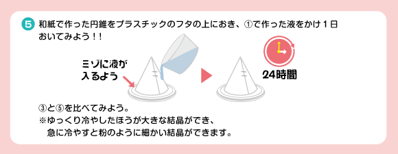 【在庫限りSALE】時短結晶をつくろう【夏休みの自由研究にもオススメ】 作り方画像