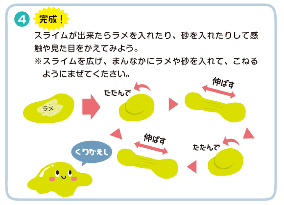 【実験キット】まぜて簡単スライムキット【夏休みの自由研究にもオススメ】 作り方画像