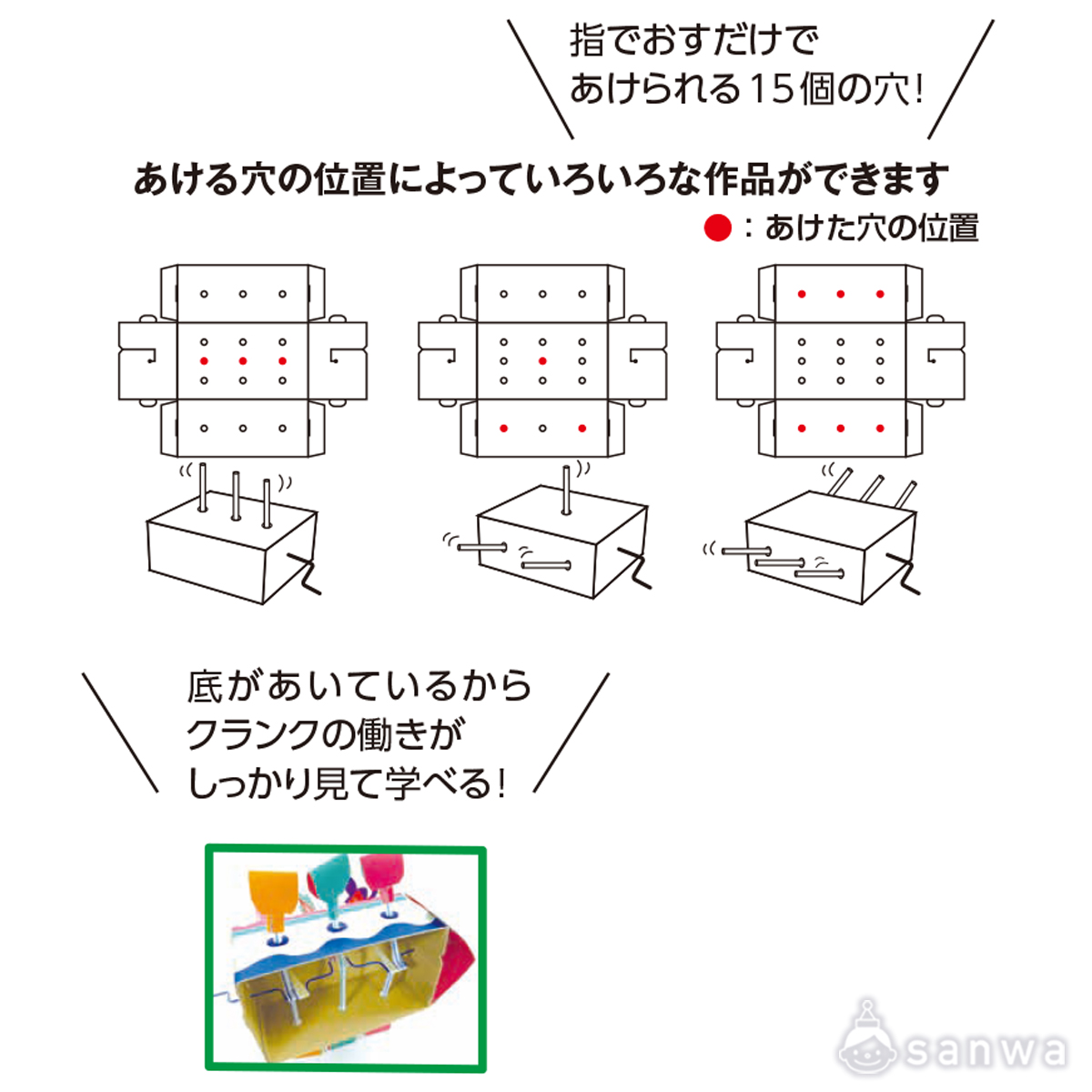 くるくるクランク／くるくる回して Ａ 遊び方画像