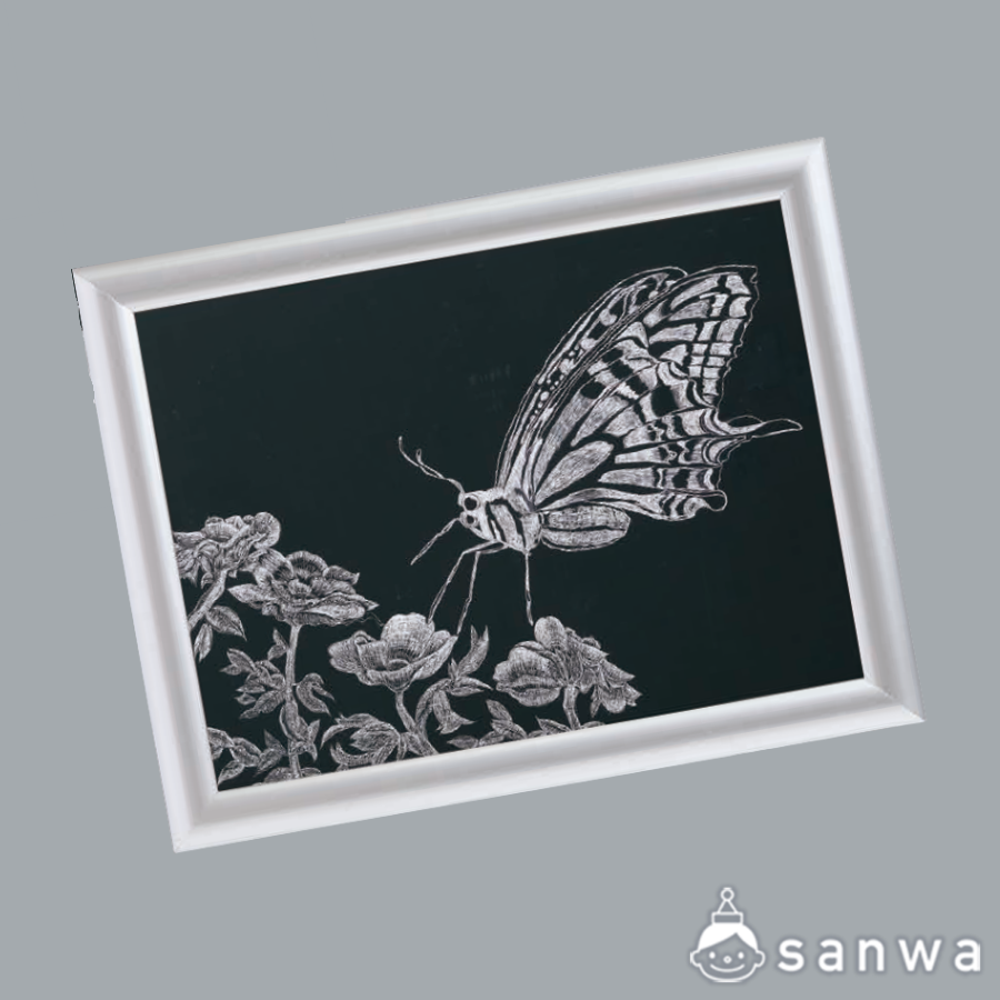 スクラッチボード枠なし（紙製）シルバーフレームセットの商品スライド画像2