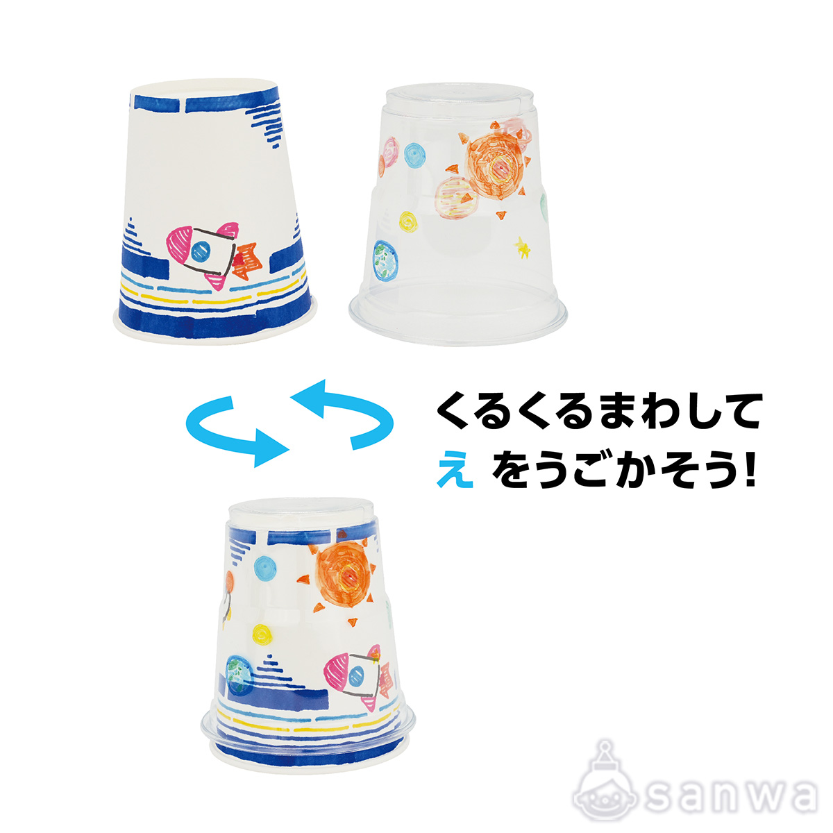 コップくるくるチェンジ