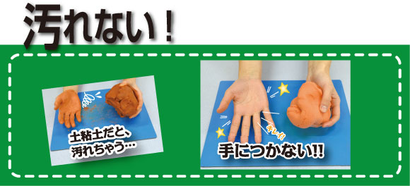 Kクレイテラコッタ 土粘土風ねんど ねんど工作 画材 塗料 接着剤 イベント工作キットの たのつく
