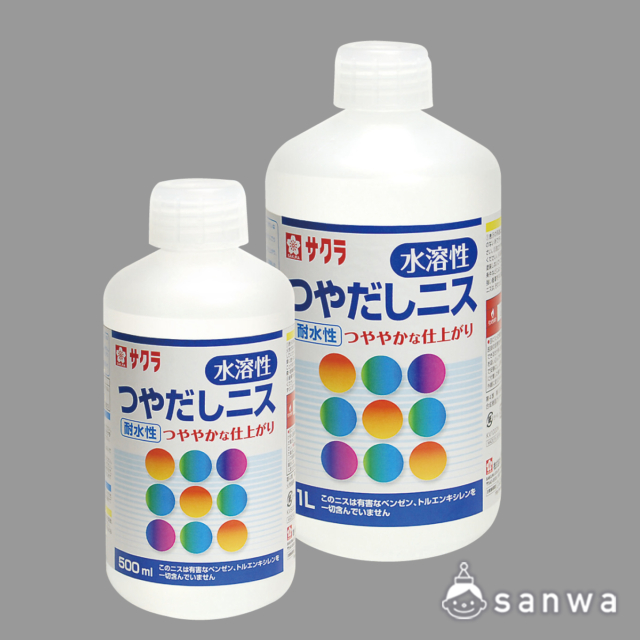 サクラつやだしニス（水溶性） 500mL サムネイル