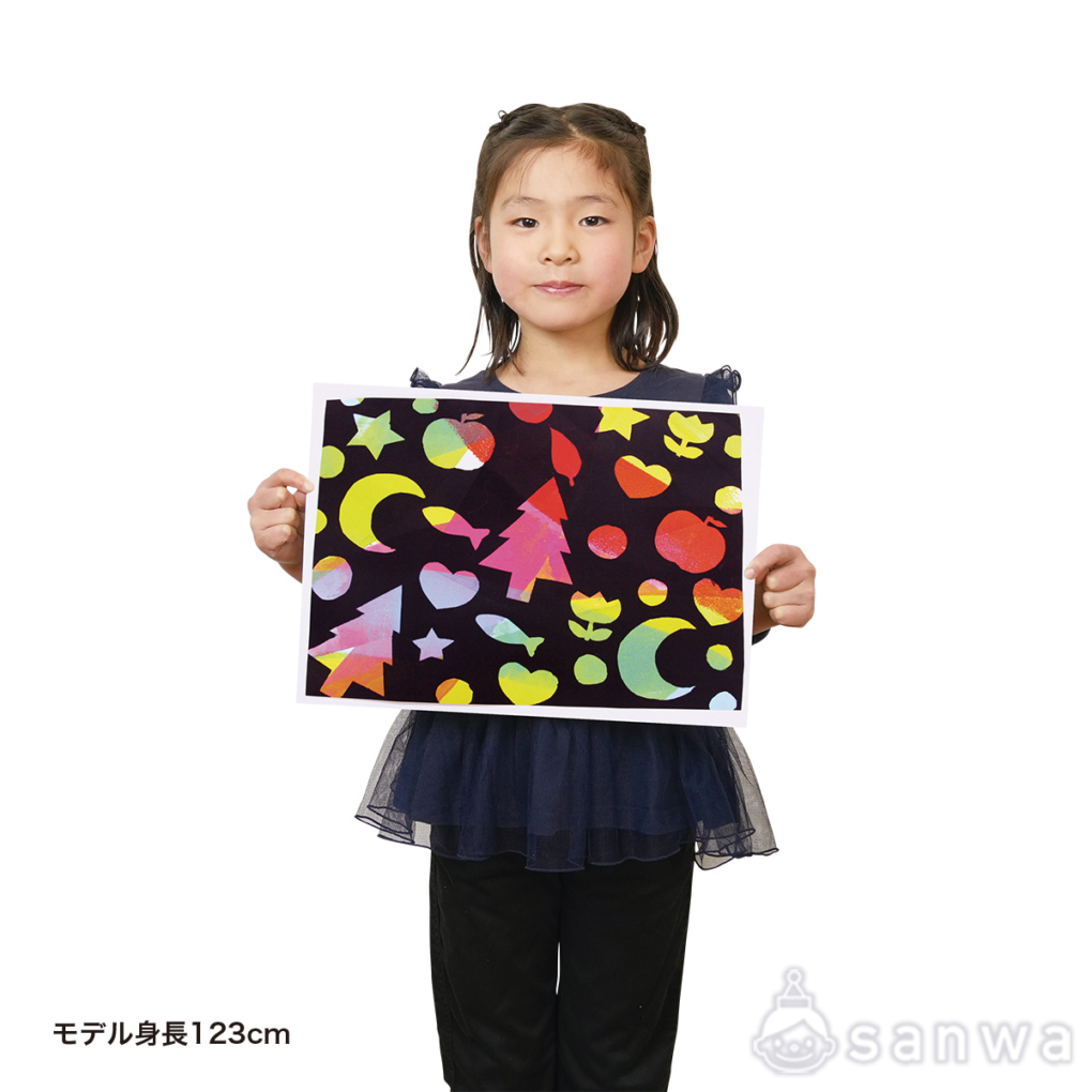 ステンシルローラーはんがセット  ～シールペロリンはんが～の商品スライド画像4