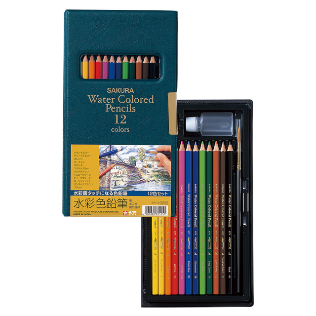 水彩色鉛筆１２色