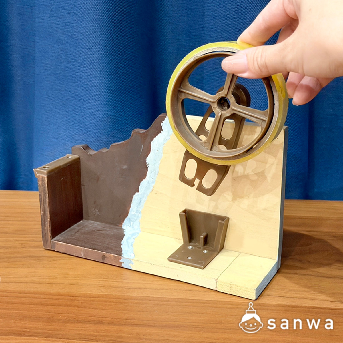 【テープカッター工作キット】片面テープカッターづくり