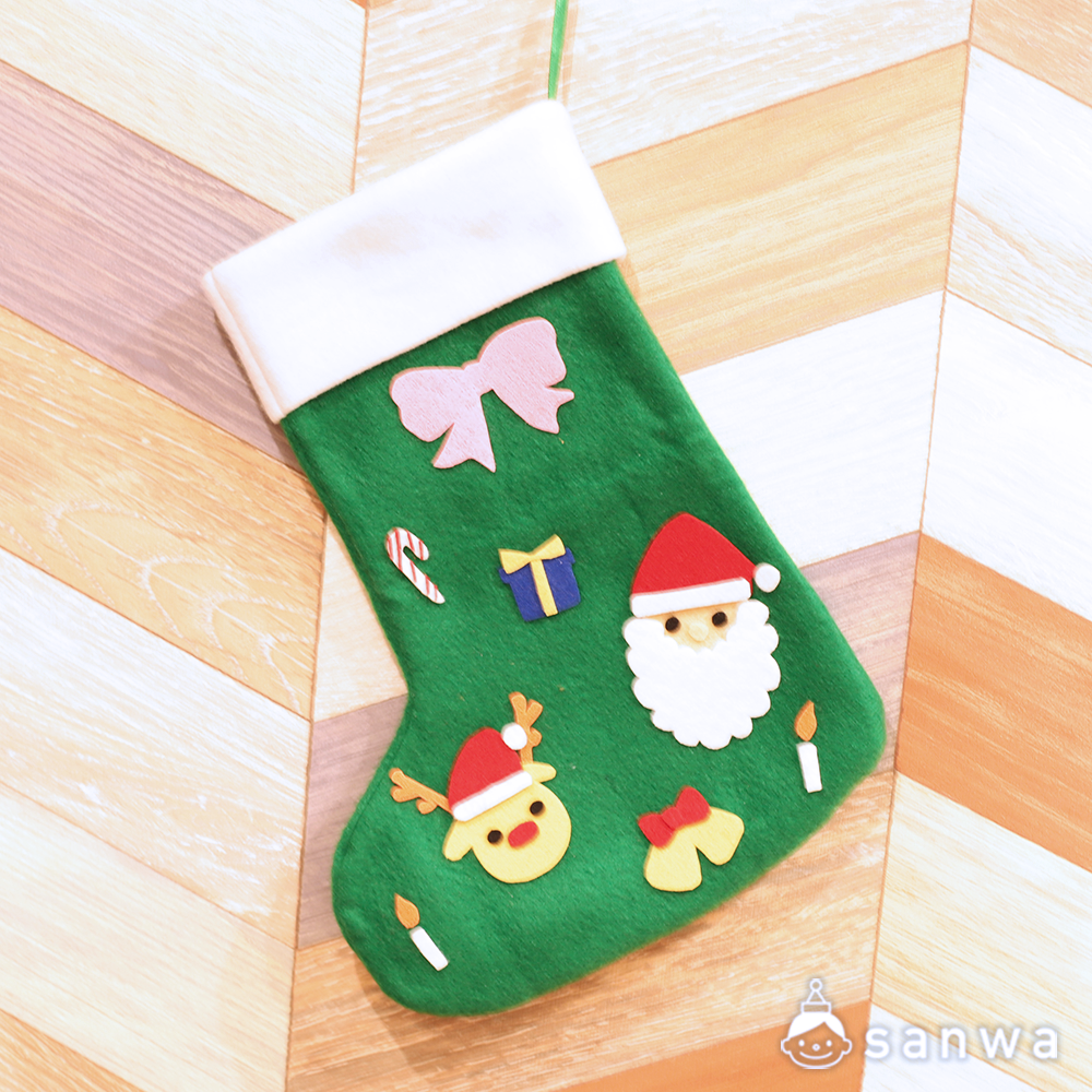 フェルトでくつした【クリスマス用くつしたキット】（作って飾れる） | イベント工作キットの「たのつく」