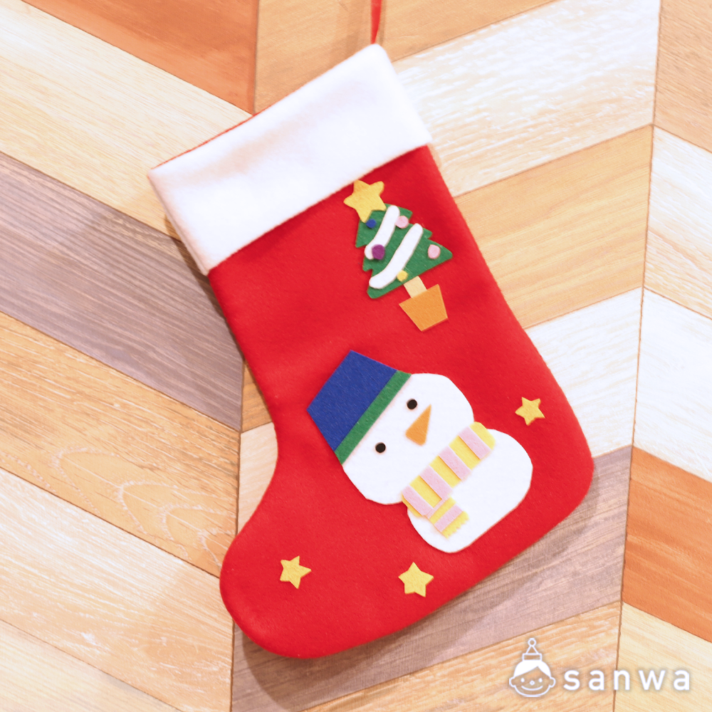 フェルトでくつした【クリスマス用くつしたキット】（作って飾れる） | イベント工作キットの「たのつく」
