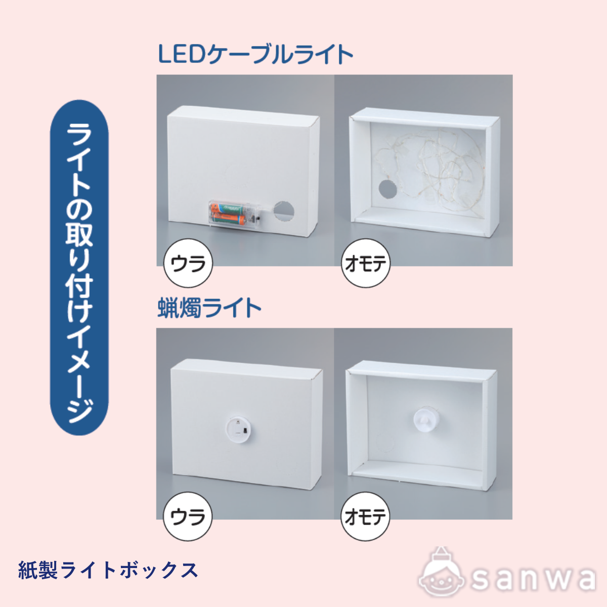 紙製ライトボックス