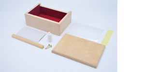 【木彫キット】【オルゴールボックス】グランドボックス（組立済）/マット貼付け済 セット内容画像