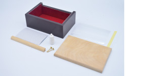 【木彫キット】【オルゴールボックス】グランドボックス（塗装済） セット内容画像