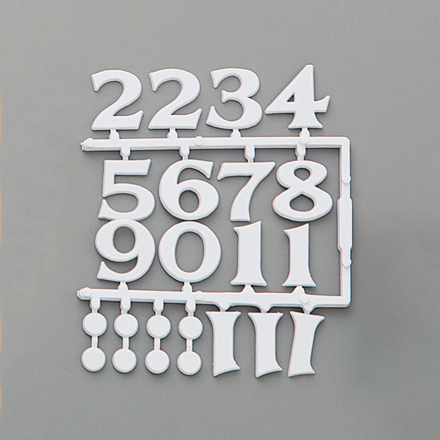 文字符 時計盤に使える12文字セット 時計工作 素材 イベント工作キットの たのつく