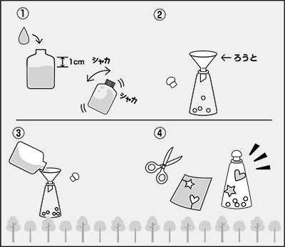 【工作キット】スノードームを作ろう 作り方画像