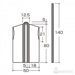 袖なしロングはっぴ S・サイズ