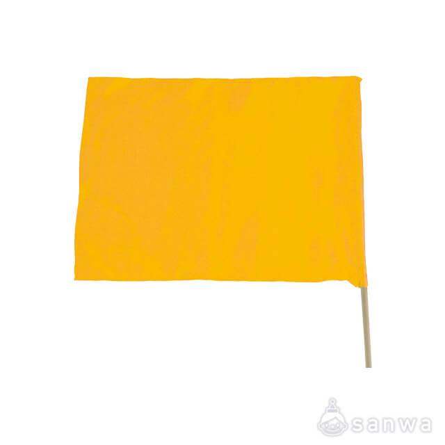 サテン小旗（四角）黄 サムネイル