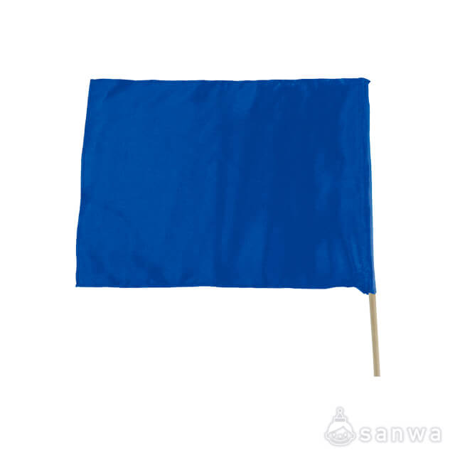 サテン小旗（四角）青 サムネイル