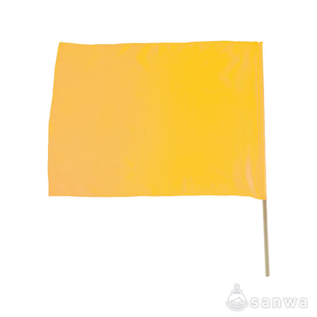 サテン大旗（四角）黄 サムネイル