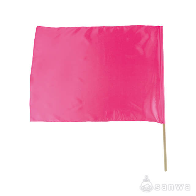 サテン大旗（四角）ピンク サムネイル