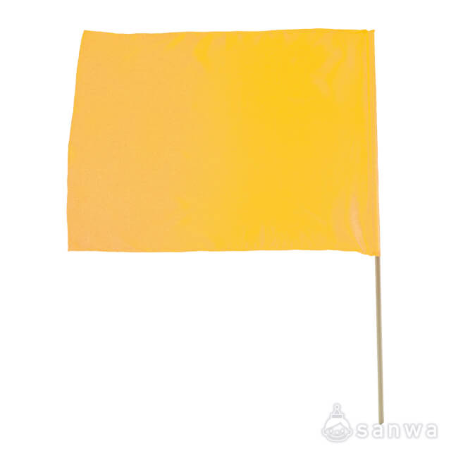 サテン特大旗（四角）黄 サムネイル