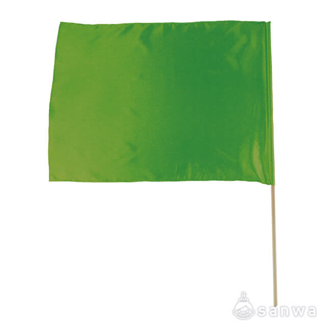 サテン特大旗（四角）緑 サムネイル