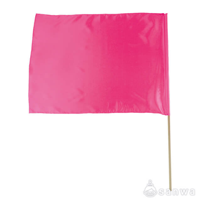 サテン特大旗（四角）ピンク サムネイル