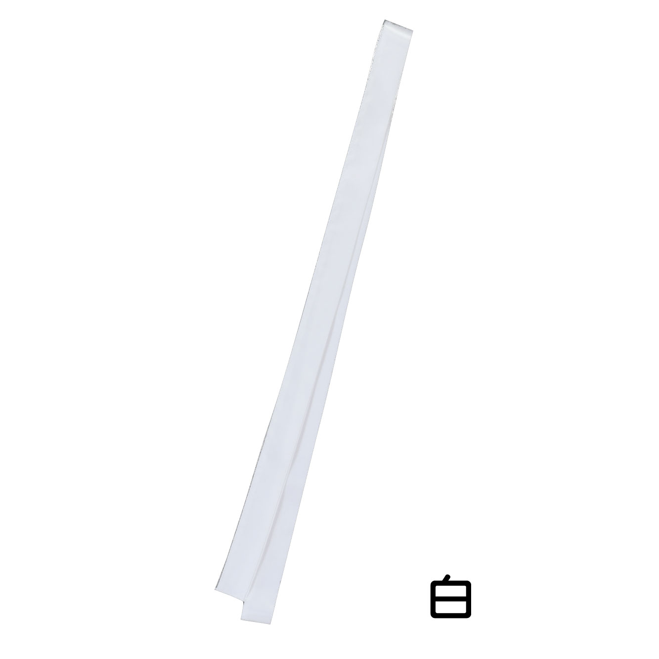 サテンロングハチマキ 白 サムネイル