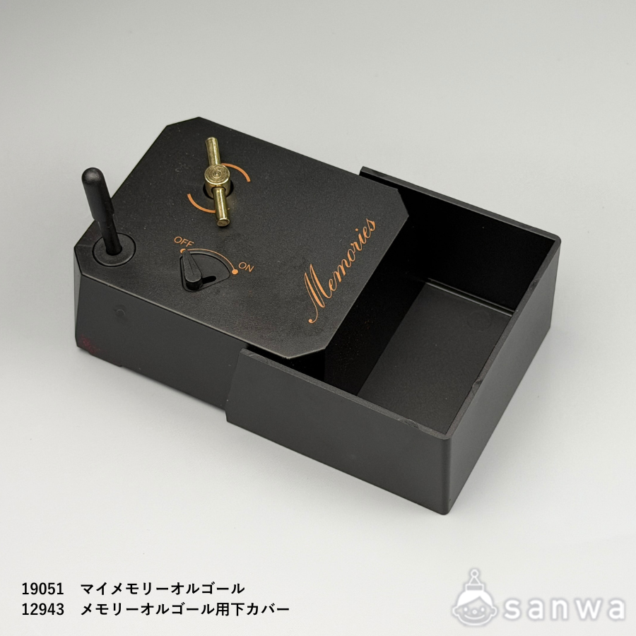 メナード高級化粧品 ステレオ型 小物入れ付き オルゴール ギミック 非売品 オルゴール】マイメモリーオルゴール【オンオフストッパー付き】（素材