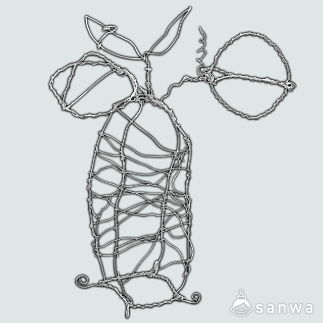 立ち上がれ！ワイヤーアート