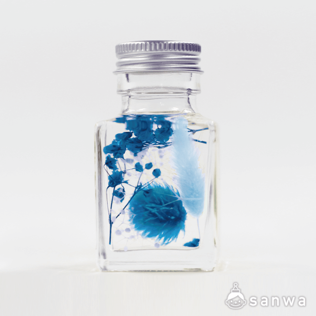 手作りインテリア ハーバリウム５０ml 2個セット 作って飾れる イベント工作キットの たのつく