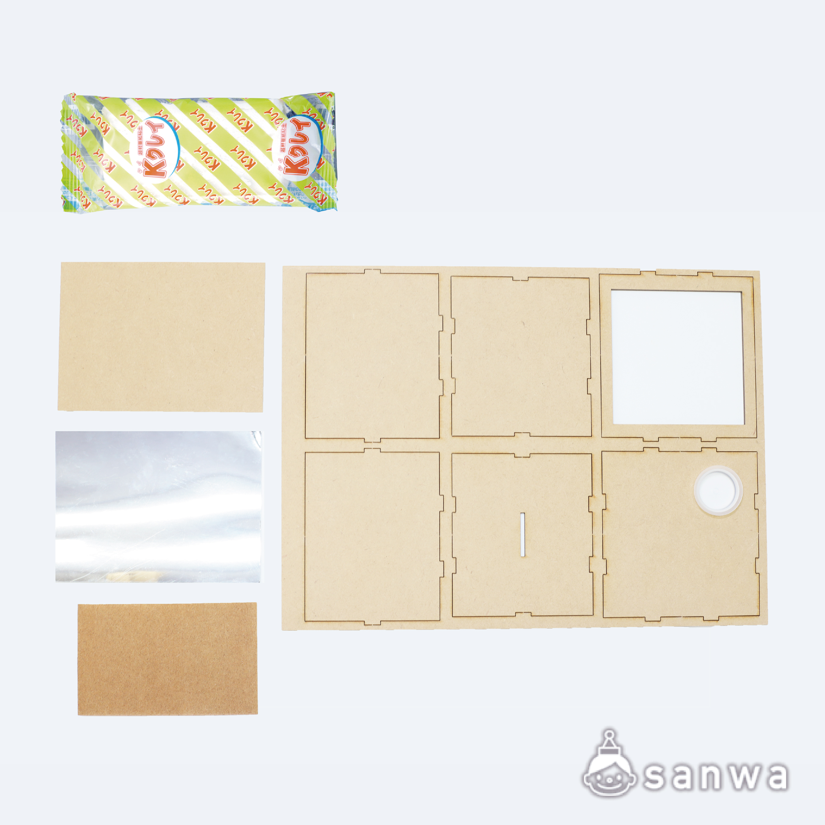 【簡単工作キット】トリック貯金箱★リニューアル【貯金箱づくり】 セット内容画像