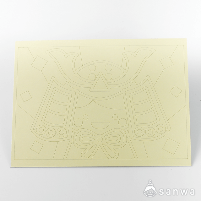 かんたんすな絵ｼﾘｰｽﾞ 子供の日　ｶﾌﾞﾄ(※台紙のみ) サムネイル