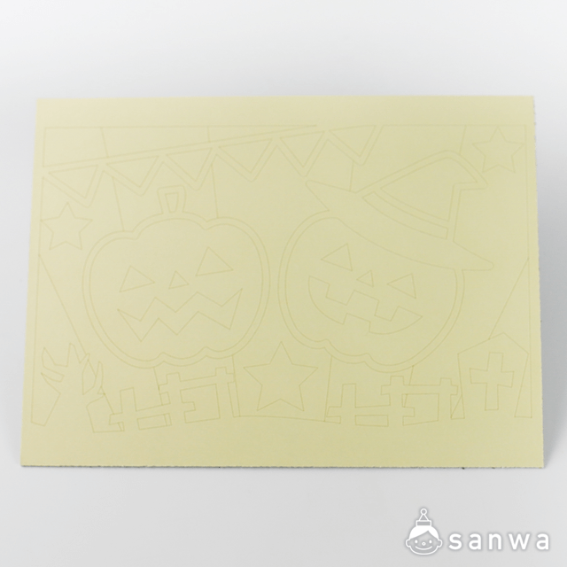 かんたんすな絵ｼﾘｰｽﾞ ﾊﾛｳｨﾝ　かぼちゃ(※台紙のみ) サムネイル