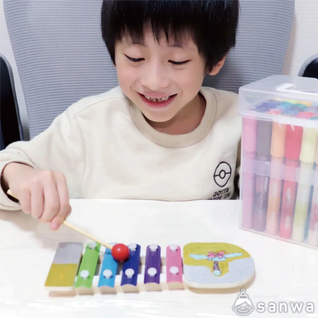 【塗るだけ簡単工作】おえかき鉄琴【楽器作り】の商品スライド画像6