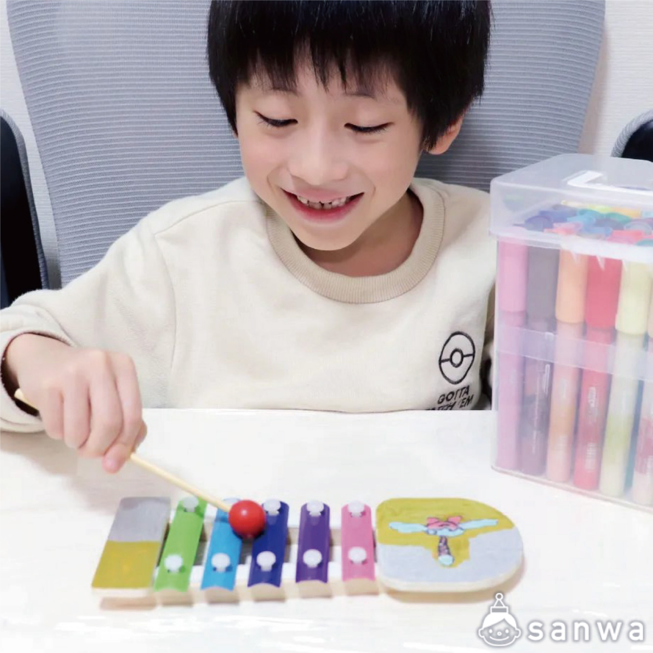 【塗るだけ簡単工作】おえかき鉄琴【楽器作り】