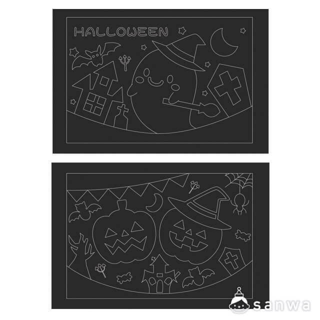 【削って楽しい！カラフル！】スクラッチボードハロウィンの商品スライド画像3