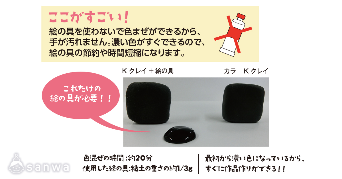 カラーKクレイ セット 作り方画像