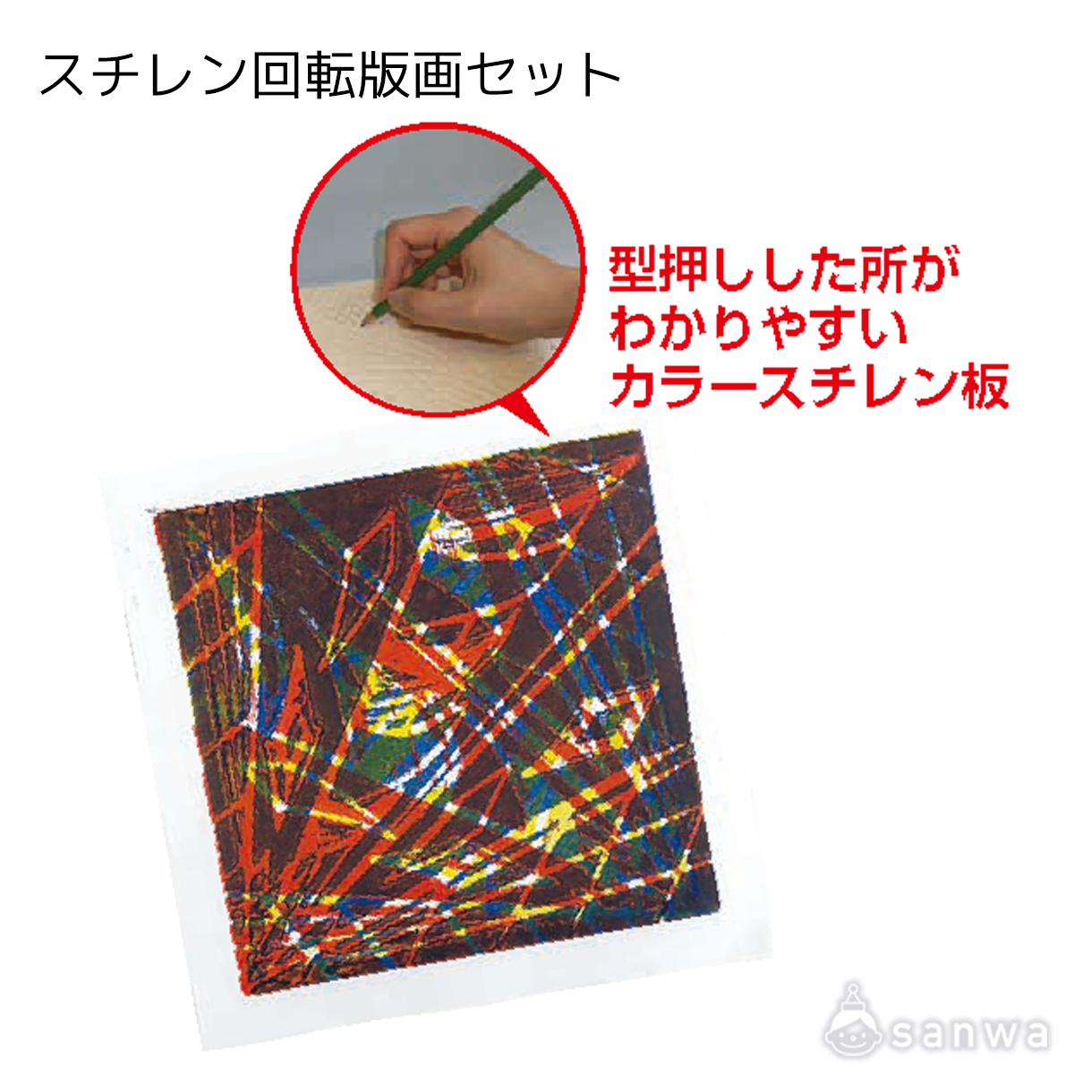 回転版画セット 遊び方画像