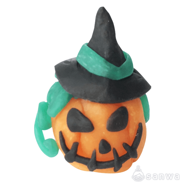 【キャンドル工作キット】ねんどキャンドル　カボチャ