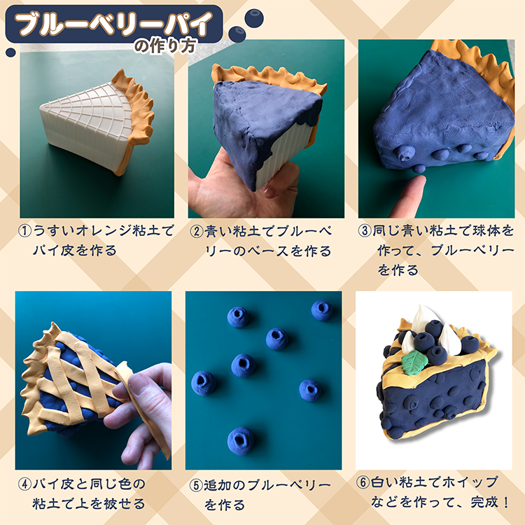 ショートケーキ芯材でブルーベリーパイを作ってみよう！ 作り方画像