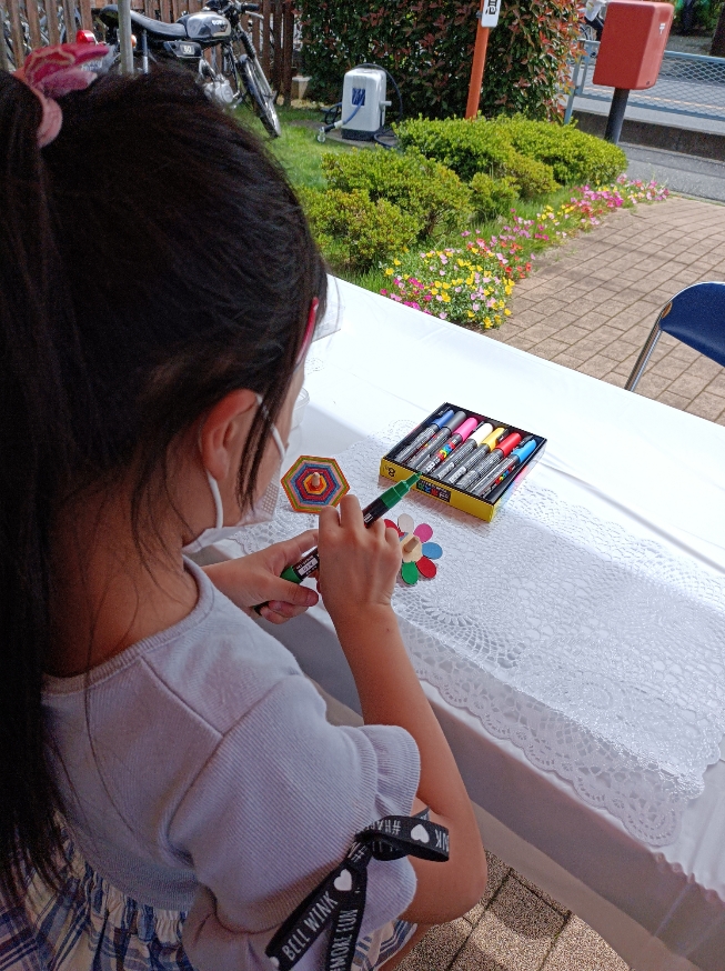 埼玉県イベントのワークショップにて「かんたんコマ」【親子集客イベント】 メイン画像