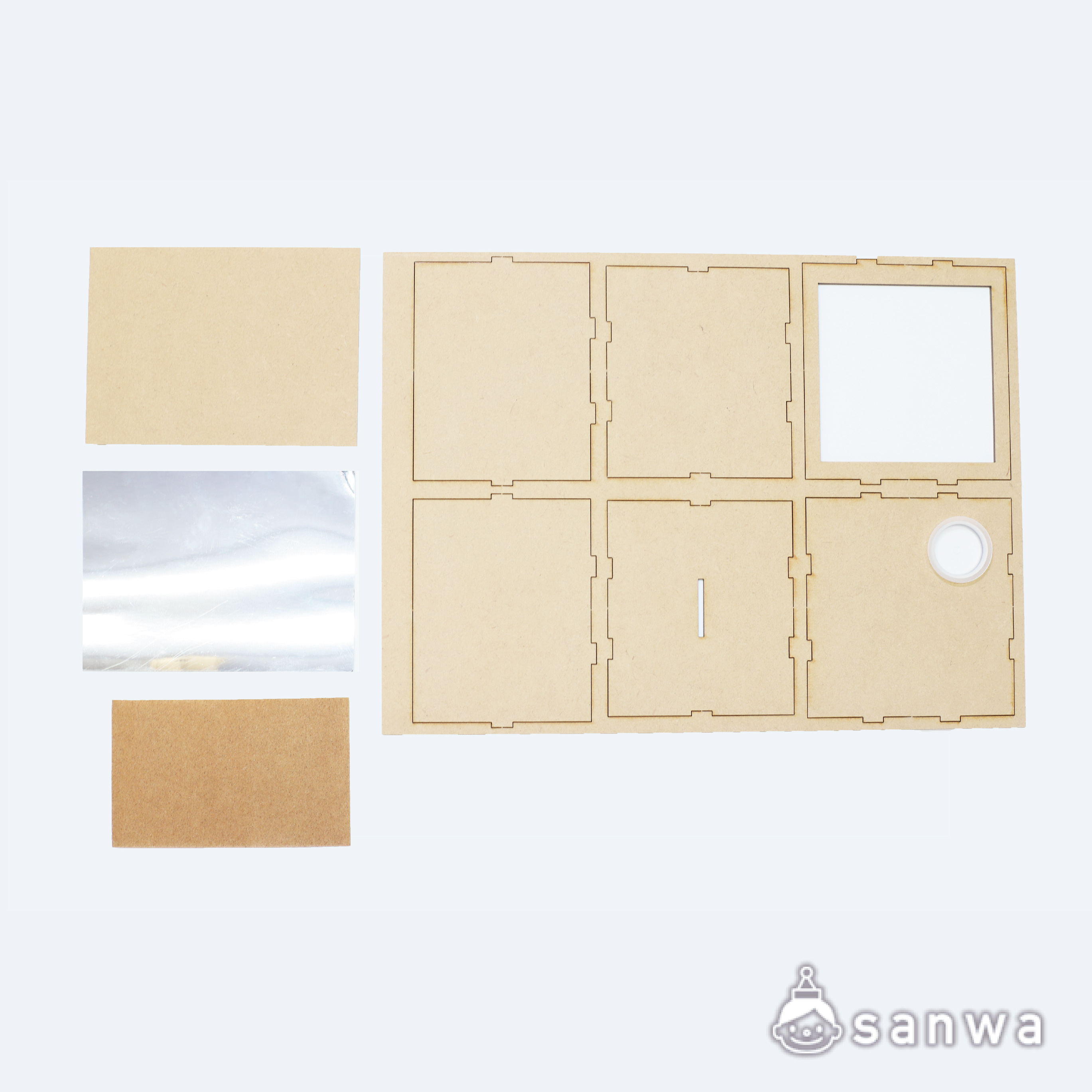 【簡単工作キット】トリック貯金箱★リニューアル【貯金箱づくり】 セット内容画像