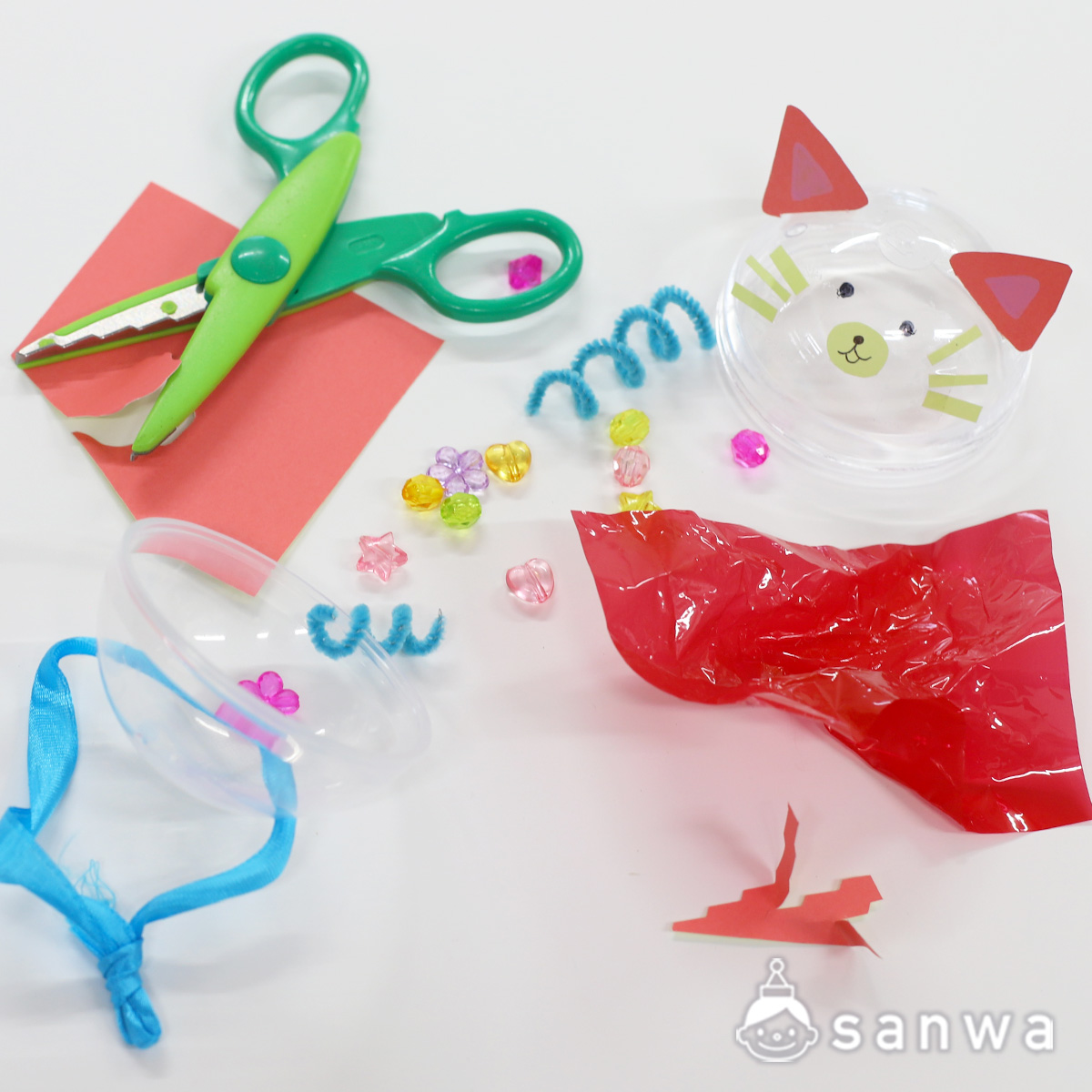 【楽器工作】まんまるマラカス【腕につけて遊べる】
